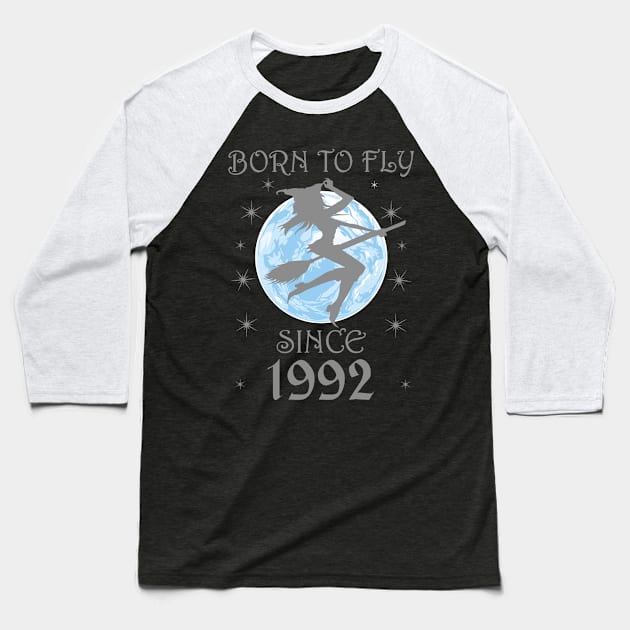 BORN TO FLY SINCE 1946 WITCHCRAFT T-SHIRT | WICCA BIRTHDAY WITCH GIFT Baseball T-Shirt by Chameleon Living